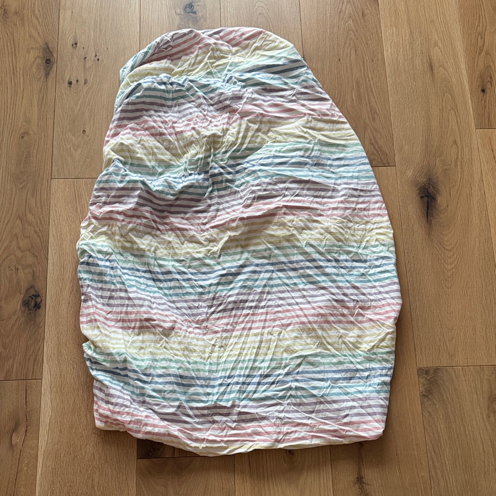 Honest Striped Crib Fitted Sheet